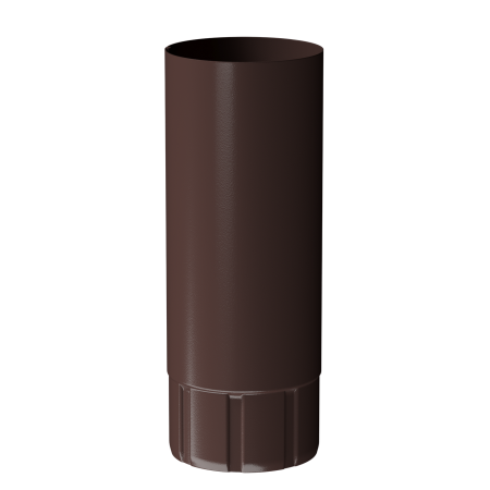 Труба водосточная металлическая 1000мм Docke (90 Темно-коричневый (RAL8019)  )