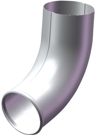 Выводное колено трубы 70° CM Vattern