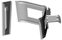 Крепление трубы для деревянной стены CM Vattern