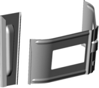 Крепление трубы под шип CM Vattern