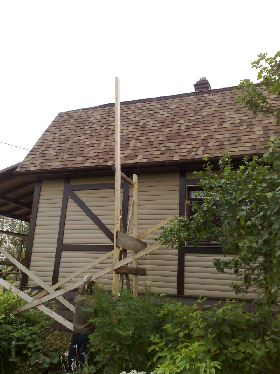 Дачный дом в стиле фахверк