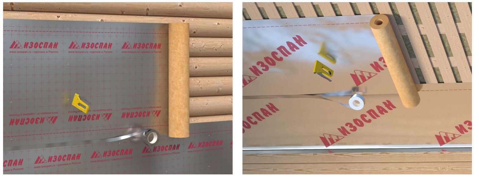 Соединительная лента Изоспан FL Termo монтаж