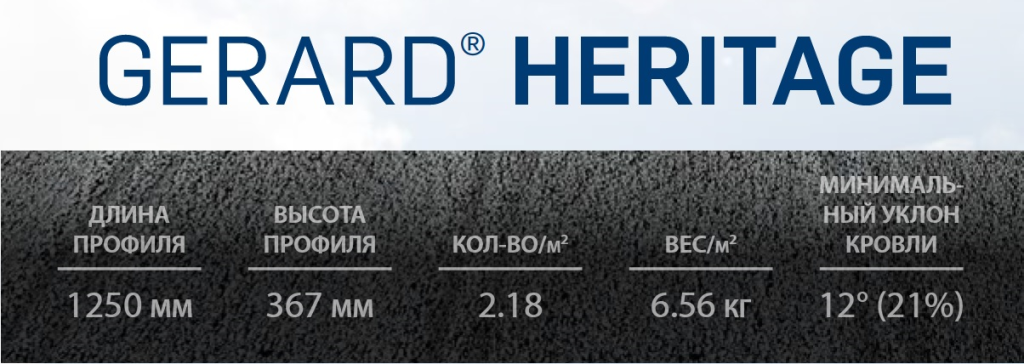 Композитная черепица Gerard Heritage размеры Heritage1.png