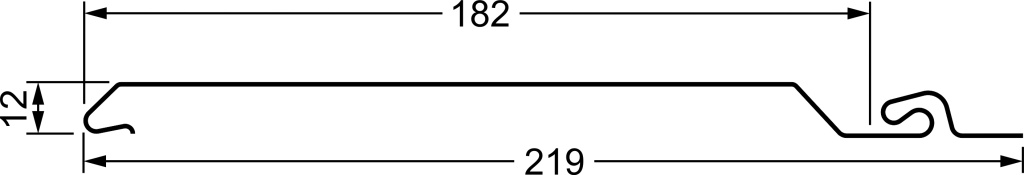 Виниловый сайдинг Гранд Лайн Natural брус S7 чертеж