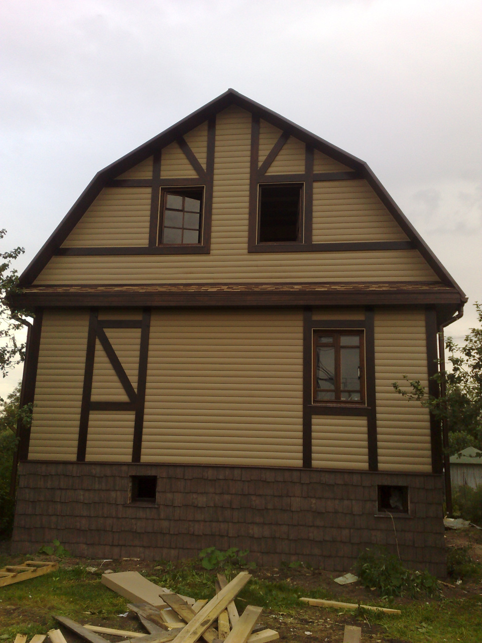 Дачный дом в стиле фахверк