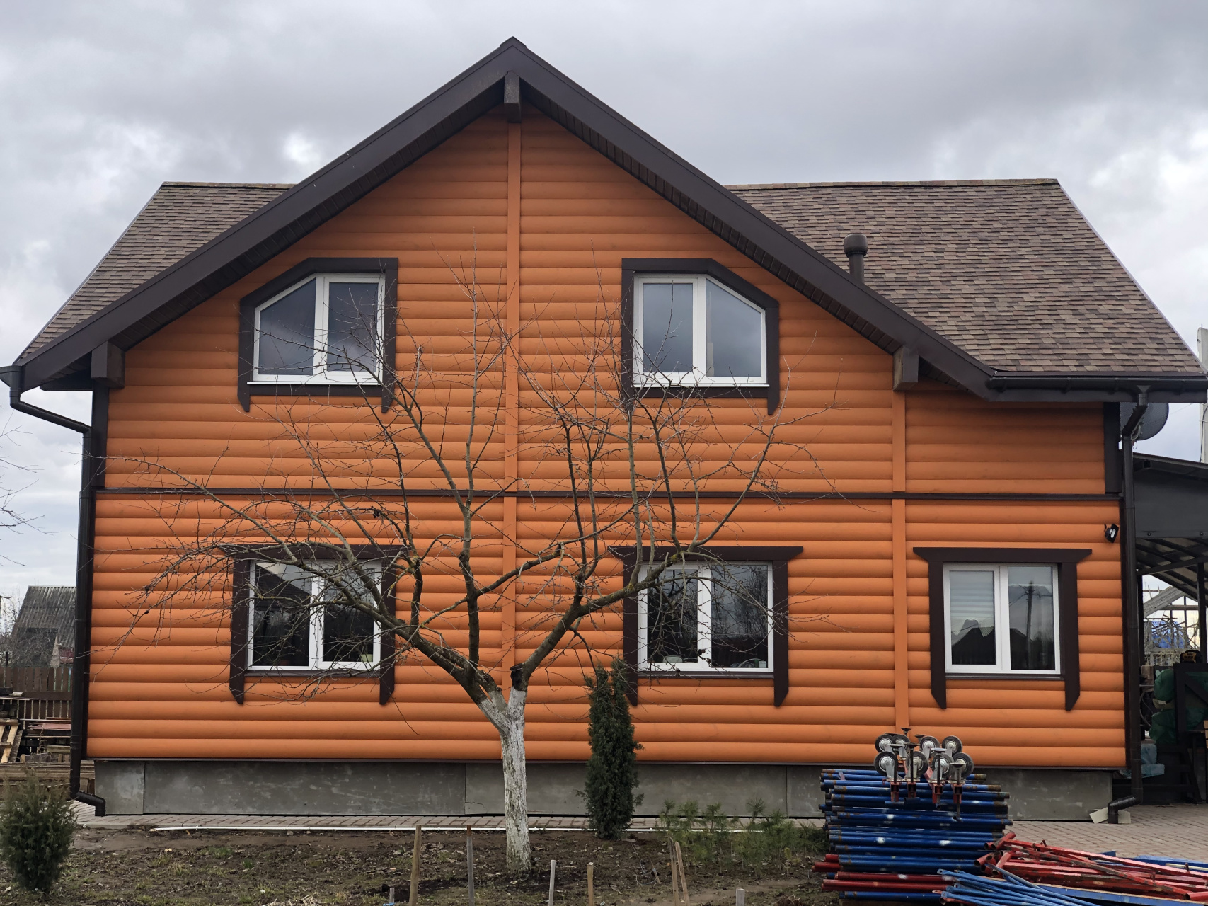 Отделка виниловым сайдингом в СНТ Самсон