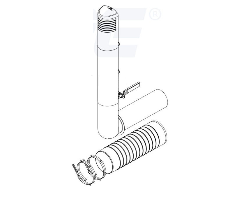 Монтаж цокольного дефлектора Vilpe