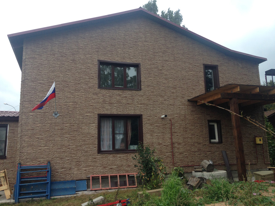 Отделка дома фасадными панелями в Курортном районе, Сестрорецк