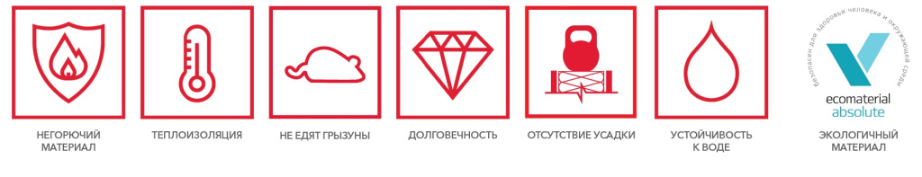 Утеплитель Роквул Лайт Баттс Экстра преимущества