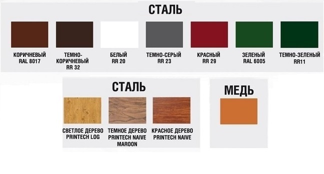Металлические софиты Аквасистем цвета Металлические софиты Аквасистем цвета