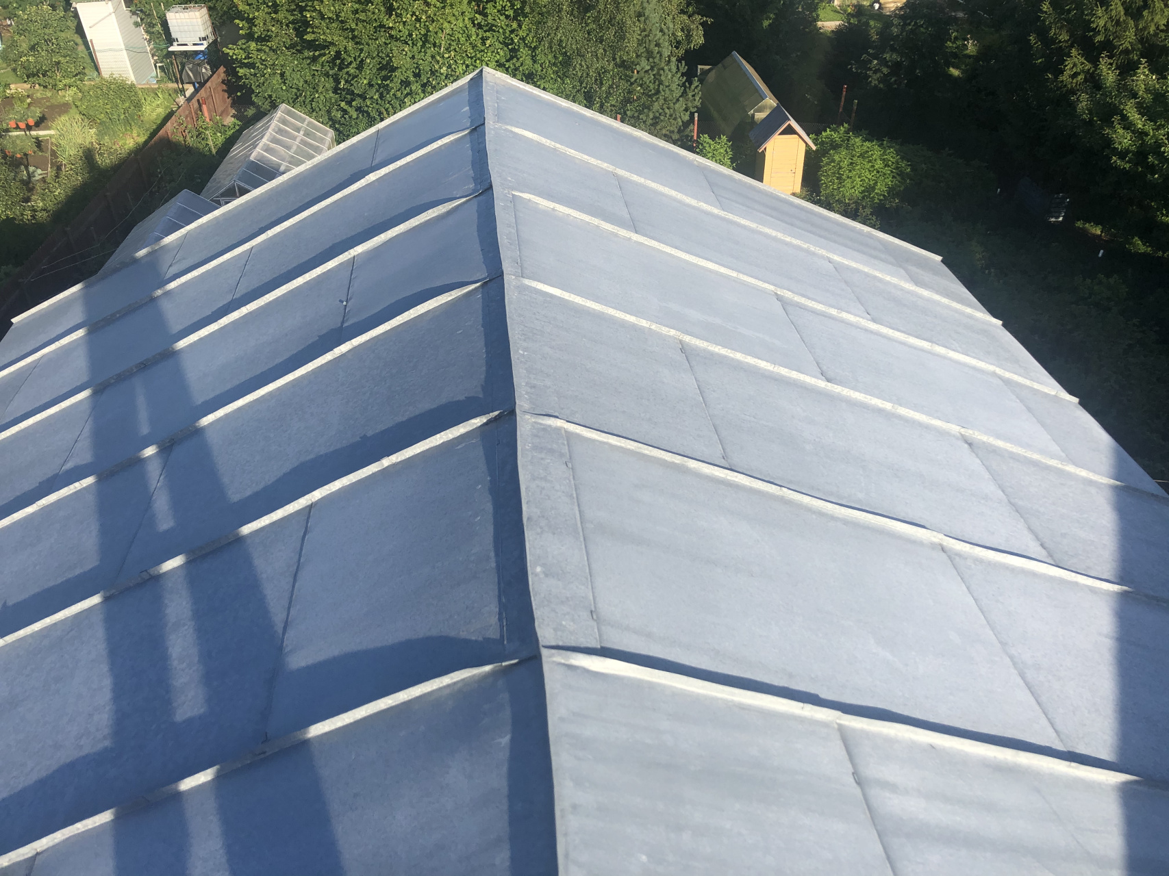 Реконструкция кровли в поселке Хрустальное