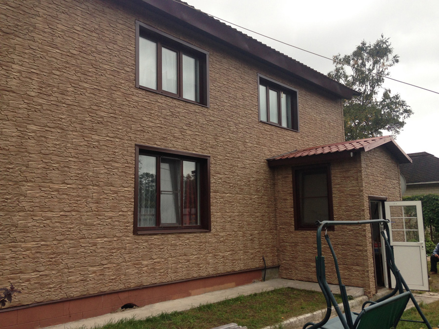 Отделка дома фасадными панелями в Курортном районе, Сестрорецк