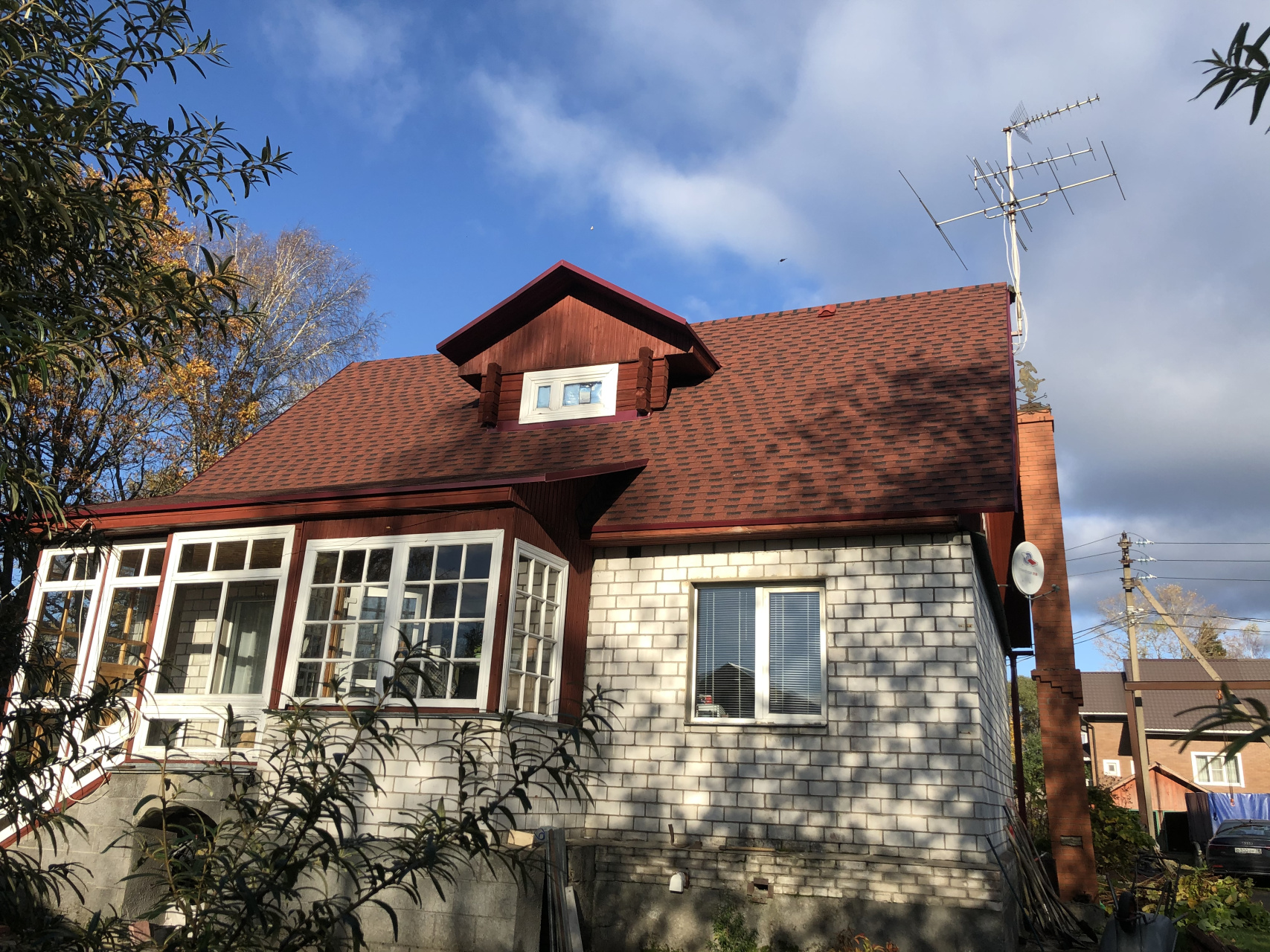 Реконструкция кровли на объекте в Рощино