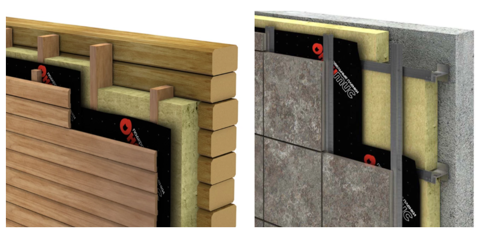 Влаго- ветрозащитная пленка Ондутис Pro A монтаж