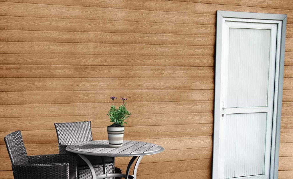 Фасадная доска из ДПК внешний вид