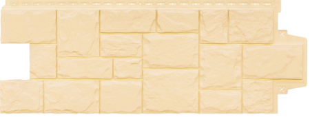 Фасадная панель Grand Line Крупный камень (Бежевый Стандарт)