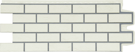 Фасадная панель Grand Line Состаренный кирпич (Пломбирный Премиум)