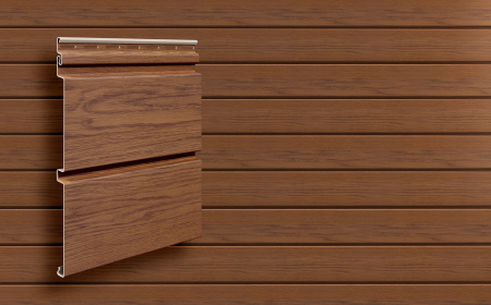 Виниловый сайдинг VOX Клееный брус Nature (Дуб золотой )