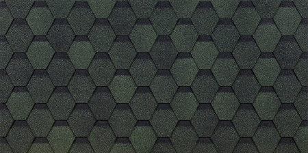 Мягкая кровля Docke Евразия (Eurasia) Шестигранник (Зелёный )