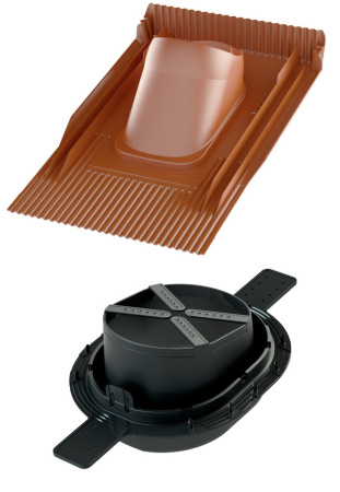 Проходной элемент Vilpe Unitile 2K  (Кирпичный (RAL8004)  )