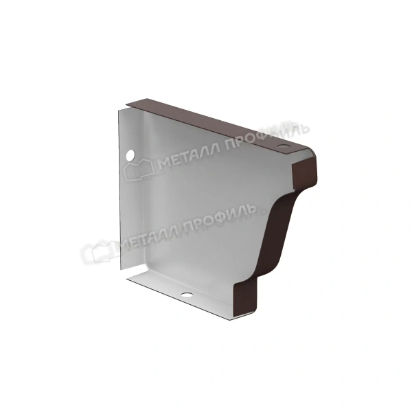 Заглушка желоба прямоугольная правая МеталлПрофиль