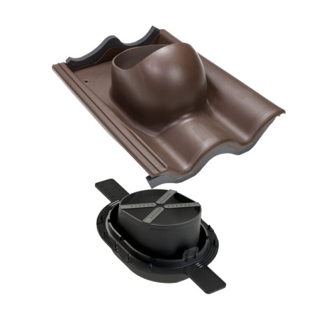 Проходной элемент Vilpe Tiili 2K  (Коричневый (RR32)  )