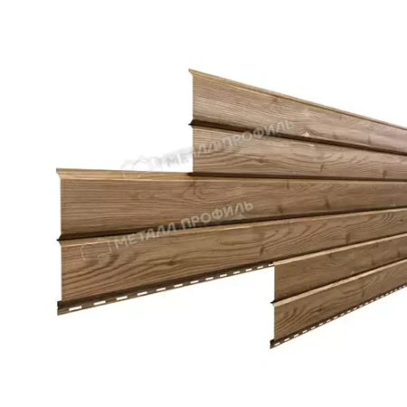 Сайдинг МеталлПрофиль L-брус ECOSTEEL текстурированный (Кедр  )