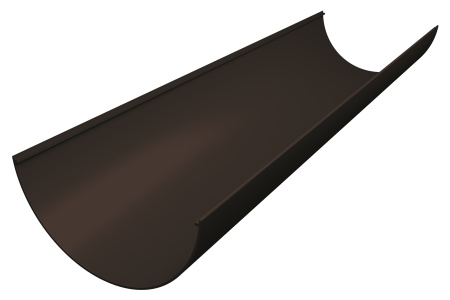 Желоб водосточный пластиковый 3000мм Grand Line (120 Темно-коричневый (RR32) )