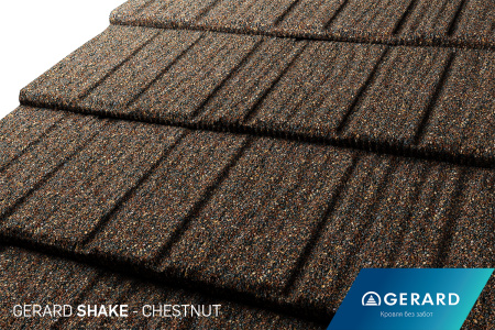 Композитная черепица Gerard Shake (Chestnut)