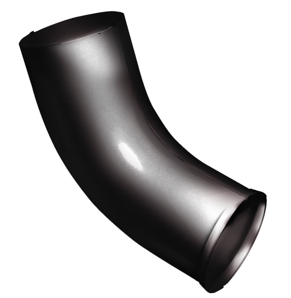 Колено стока (отвод трубы) металлический Grand Line