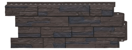 Фасадная панель Grand Line Сланец (Орех Элит)