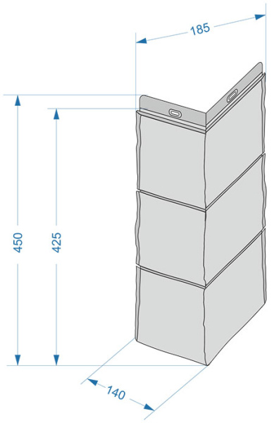 Угол наружный Docke FELS