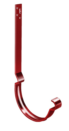 Крюк крепления желоба длинный 125 мм из стальной полосы Grand Line (125 Коричнево-красный (RAL3011)  )
