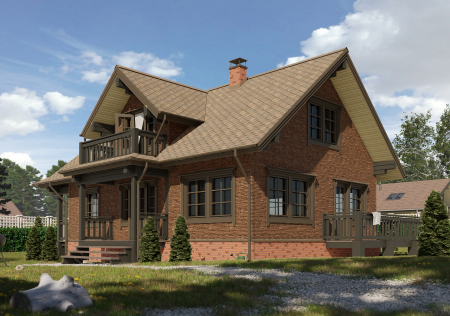 Мягкая кровля Docke Евразия (Eurasia) Шестигранник (Светло-коричневый )