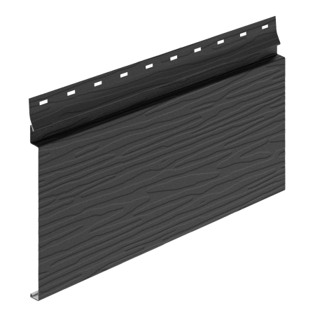 Металлический сайдинг Aquasystem Скандинавский брус Модерн узкий Матовый (Черный (RR33 MATT) PURAL MATT )