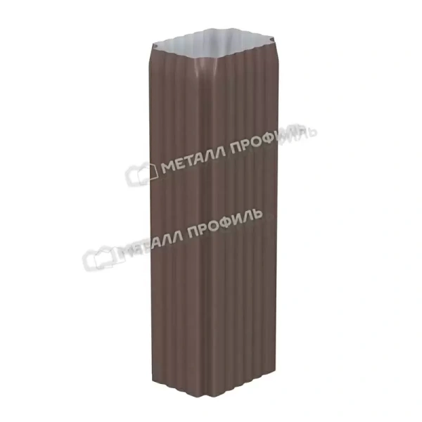 Труба водосточная прямоугольная 2000мм МеталлПрофиль