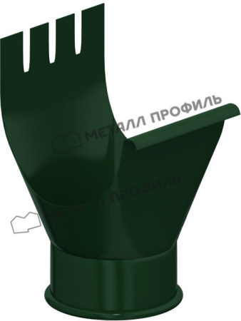 Воронка желоба МеталлПрофиль (150 Зеленый (RAL6005)  )