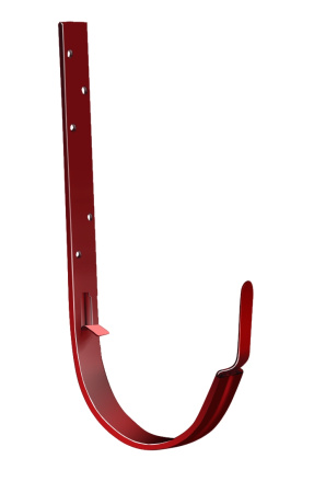 Крюк крепления желоба длинный 125 мм металлический Grand Line (125 Коричнево-красный (RAL3011)  )