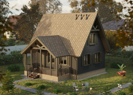 Мягкая кровля Docke Евразия (Eurasia) Шестигранник (Светло-коричневый )