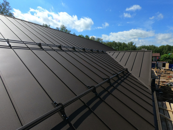 Фальцевая кровля Grand Line Кликфальц Pro Полиэстер (PE) 0.45мм Фальцевая кровля Grand Line Кликфальц Pro Полиэстер (PE) 0.45мм