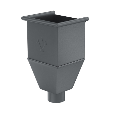 Воронка водосборная удлиненная Aquasystem (100 Серый (RR23 MATT)  )