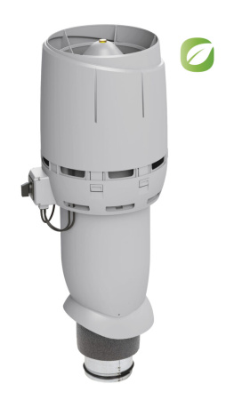 Кровельный вентилятор Vilpe FLOW ECo 125Р  (Светло-серый (RAL7040) 125 700)