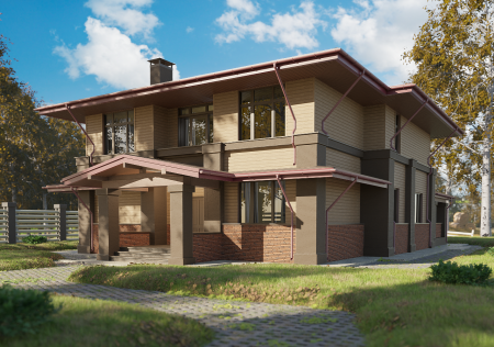 Мягкая кровля Docke Евразия (Eurasia) Лабиринт (Коричневый )