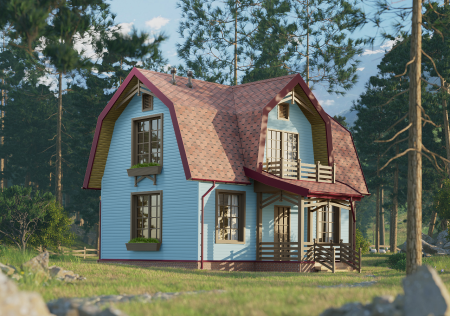 Мягкая кровля Docke Евразия (Eurasia) Шестигранник (Красный )