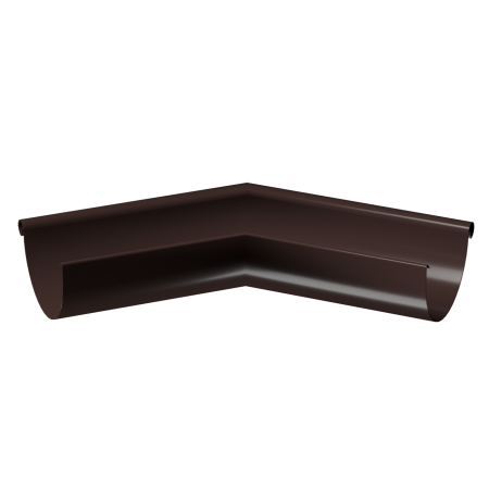 Угол желоба внешний 135° металлический Docke (125 Темно-коричневый (RAL8019)  )