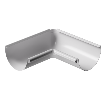 Угол желоба внутренний 90° металлический Docke (125 Белый (RAL9010)  )