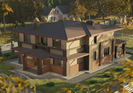 Мягкая кровля Docke Евразия (Eurasia) Лабиринт (Коричневый )