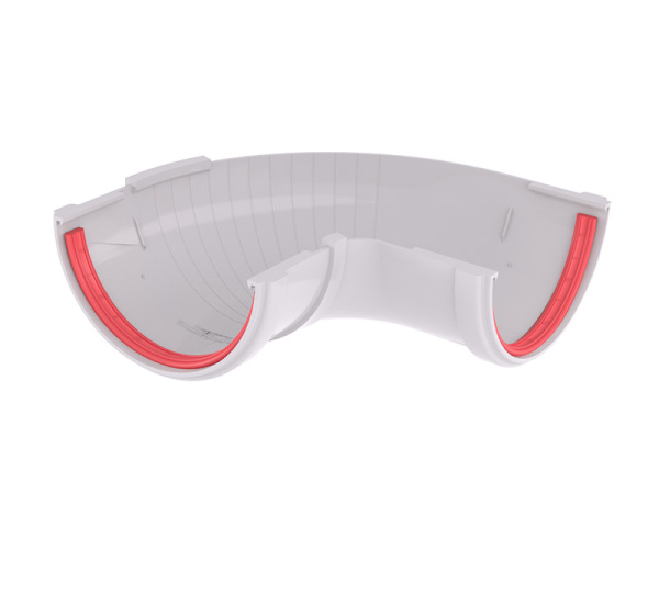 Угол желоба 90-150° составной пластиковый Grand Line