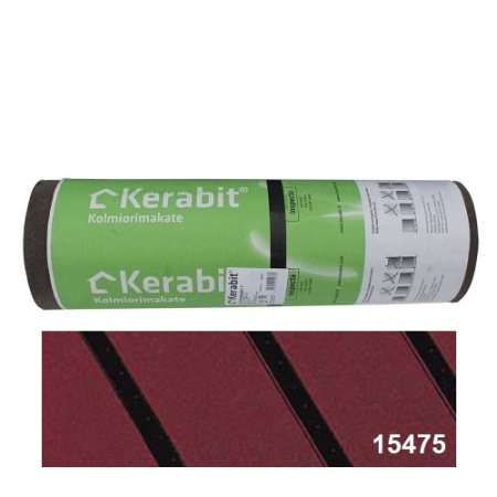 Рулонная кровля Kerabit 7 (имитация фальцевой кровли) (Красный )
