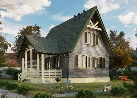 Мягкая кровля Docke Евразия (Eurasia) Шестигранник (Зелёный )